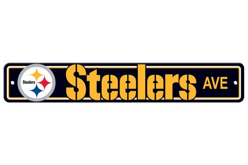 Pittsburgh Steelers Sign 4x24 Plastic Street Style