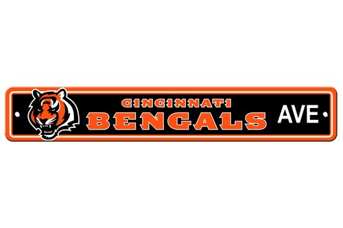 Cincinnati Bengals Sign 4x24 Plastic Street Style