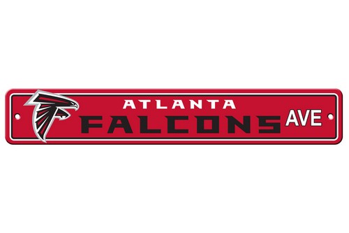 Atlanta Falcons Sign 4x24 Plastic Street Style