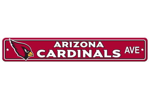 Arizona Cardinals Sign 4x24 Plastic Street Style