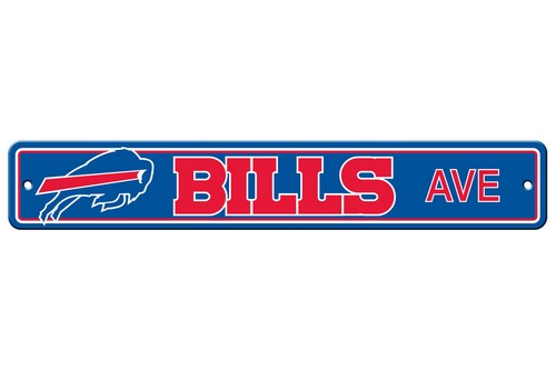 Buffalo Bills Sign 4x24 Plastic Street Style