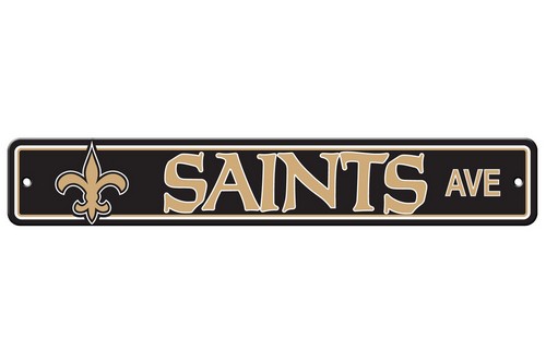 New Orleans Saints Sign 4x24 Plastic Street Style