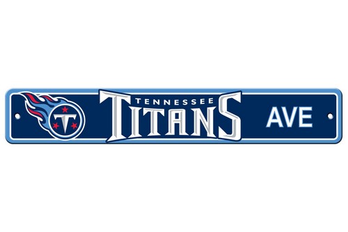 Tennessee Titans Sign 4x24 Plastic Street Style