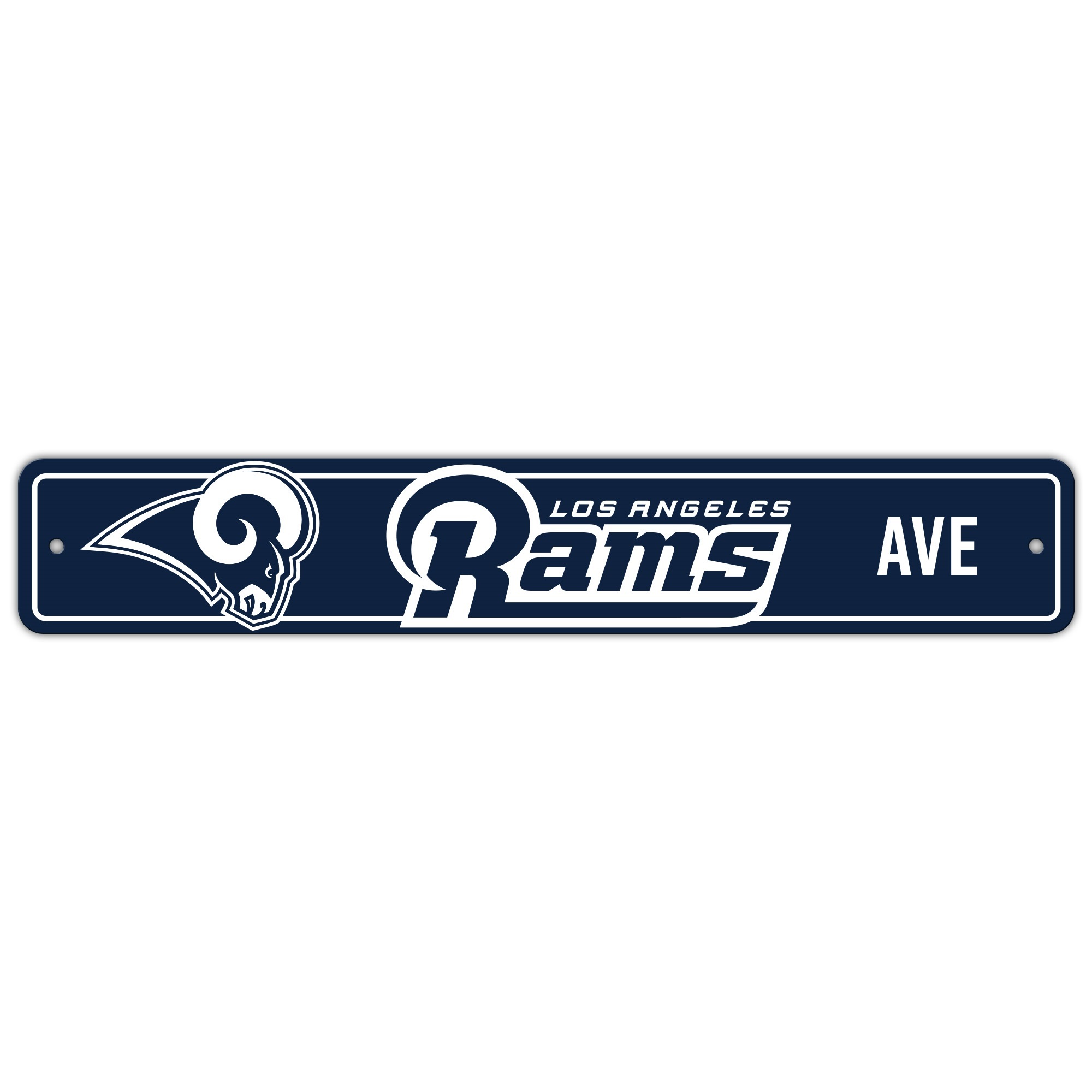 Los Angeles Rams Sign 4x24 Plastic Street Style