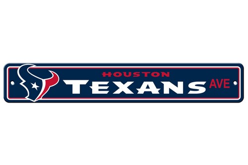 Houston Texans Sign 4x24 Plastic Street Style