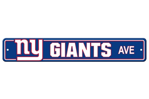 New York Giants Sign 4x24 Plastic Street Style