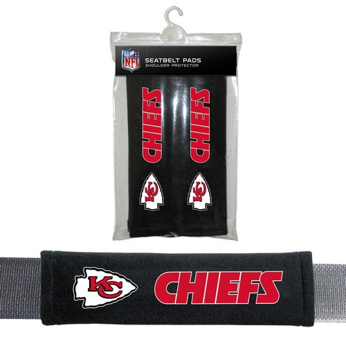 Kansas City Chiefs Seat Belt Pads Velour