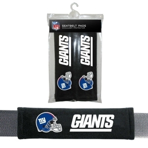 New York Giants Seat Belt Pads Velour