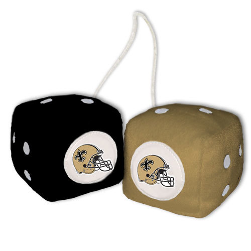 New Orleans Saints Fuzzy Dice