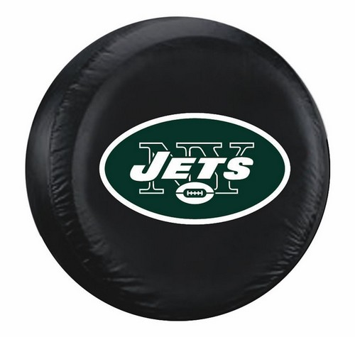 New York Jets Black Tire Cover - Size Large