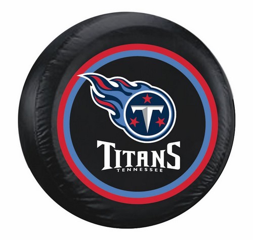 Tennessee Titans Black Tire Cover - Standard Size