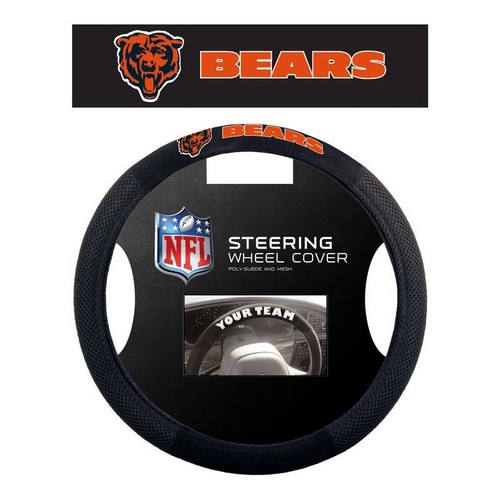 Chicago Bears Steering Wheel Cover Mesh Style