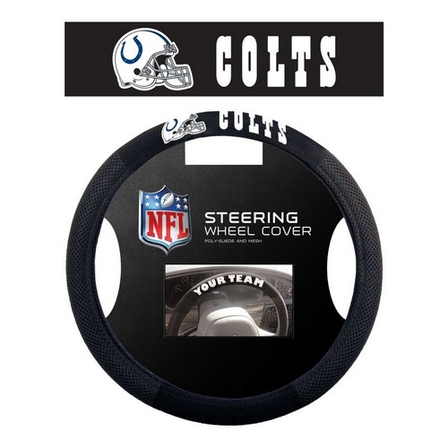 Indianapolis Colts Steering Wheel Cover Mesh Style