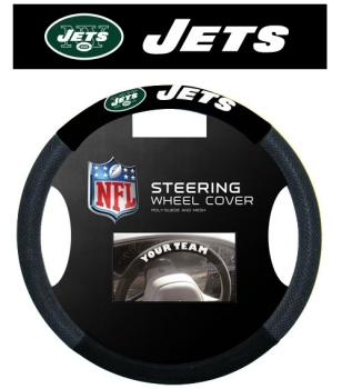 New York Jets Steering Wheel Cover Mesh Style