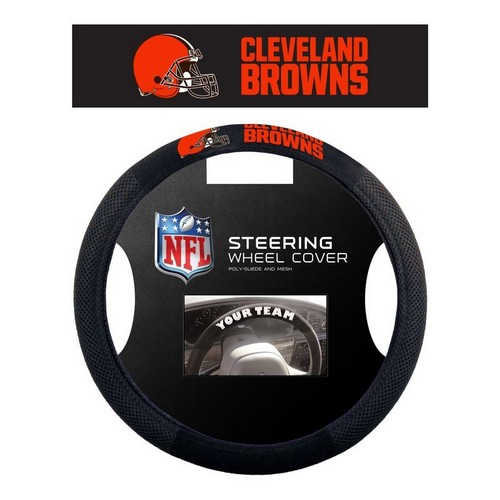 Cleveland Browns Steering Wheel Cover Mesh Style