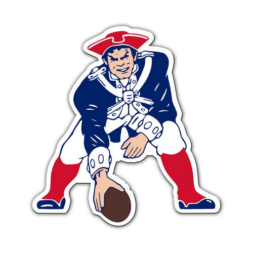 New England Patriots Magnet Car Style 12 Inch Throwback Logo Design