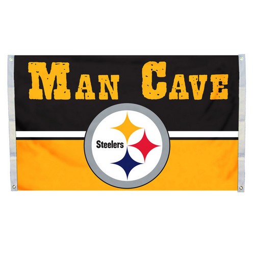 Pittsburgh Steelers Flag 3x5 Man Cave