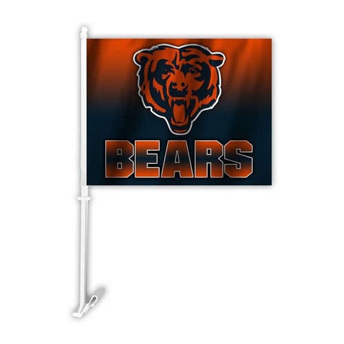 Chicago Bears Car Flag Ombre