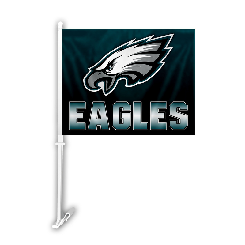 Philadelphia Eagles Car Flag Ombre