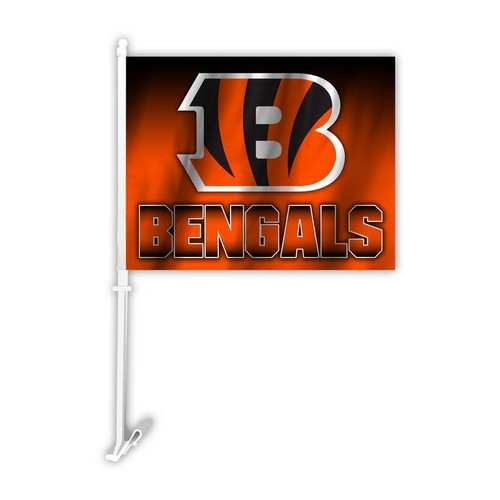 Cincinnati Bengals Car Flag Ombre