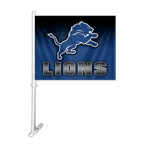 Detroit Lions Flag Car Style Ombre Design Design