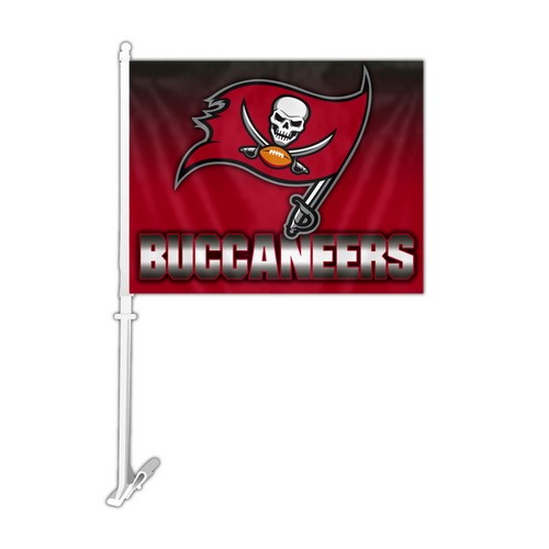 Tampa Bay Buccaneers Car Flag Ombre