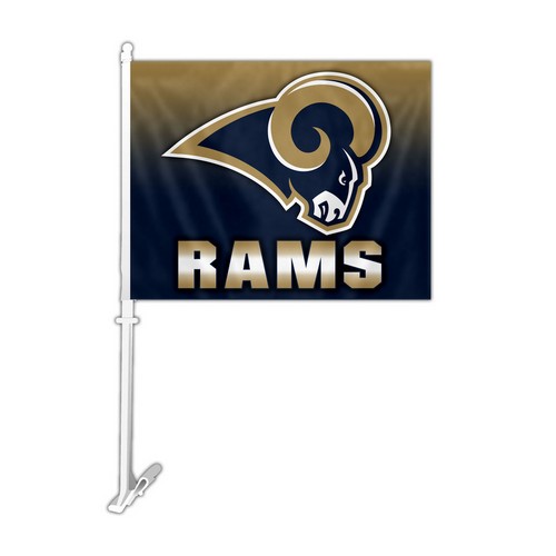Los Angeles Rams Car Flag Ombre