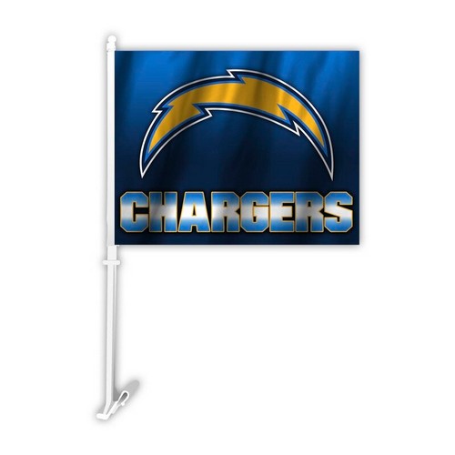 Los Angeles Chargers Flag Car Style Ombre Design Design
