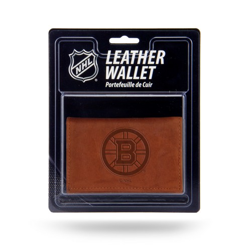 Boston Bruins Wallet Trifold Leather Embossed