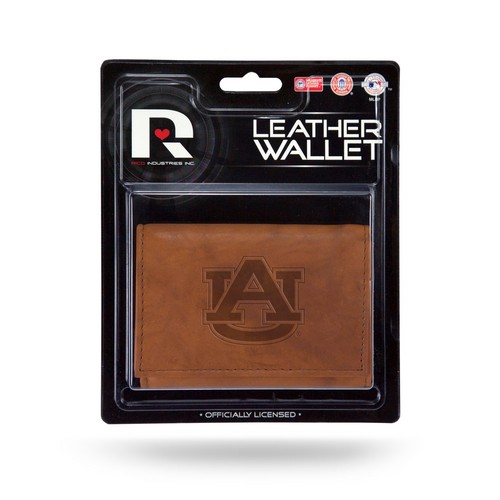 Auburn Tigers Wallet Trifold Leather Embossed