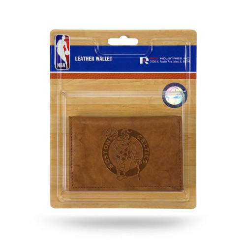 Boston Celtics Wallet Trifold Leather Embossed