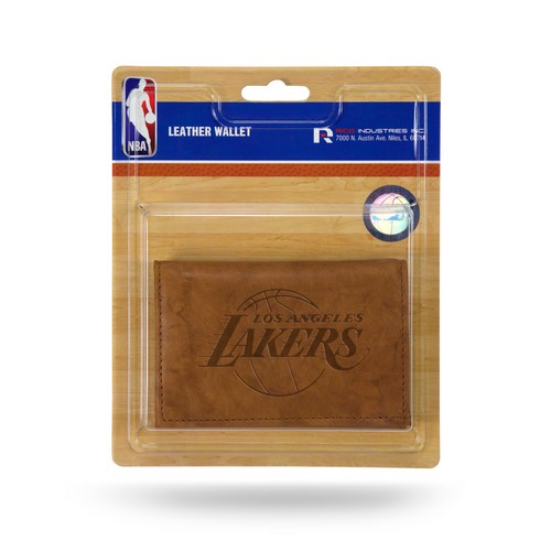 Los Angeles Lakers Wallet Trifold Leather Embossed