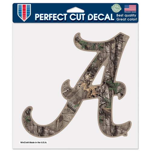 Alabama Crimson Tide Decal 8x8 Perfect Cut Camo