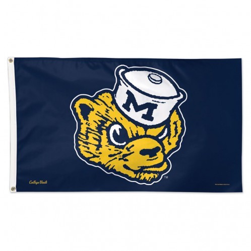 Michigan Wolverines Flag 3x5 Deluxe College Vault