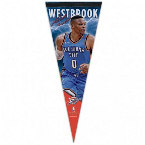 Oklahoma City Thunder Pennant 12x30 Premium Style Russell Westbrook Design