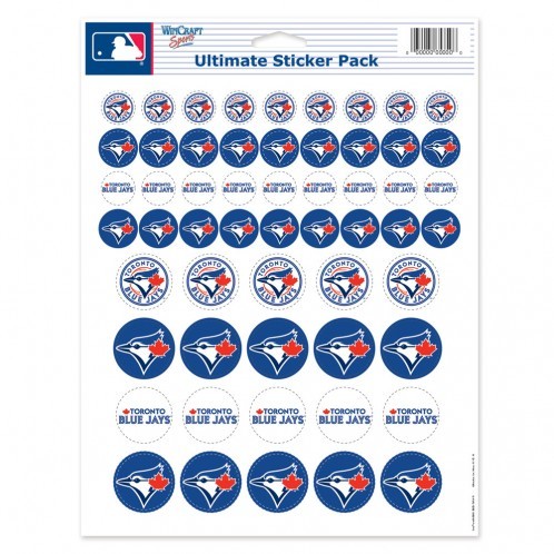 Toronto Blue Jays Decal 8.5x11 Vinyl Sticker Sheet Mini Decals