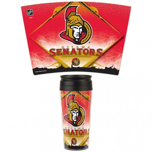 Ottawa Senators Mug 16oz Travel Contour Style