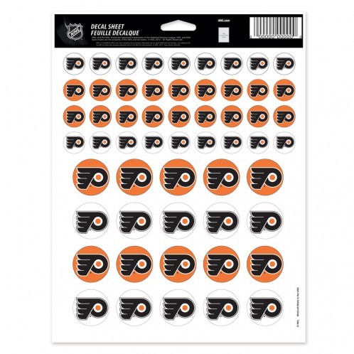 Philadelphia Flyers Decal 5x7 Vinyl Sticker Sheet Mini Decals