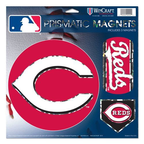 Cincinnati Reds Magnets 11x11 Prismatic Sheet