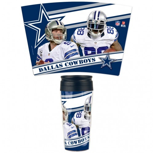 Dallas Cowboys Mug 16oz Travel Contour Style