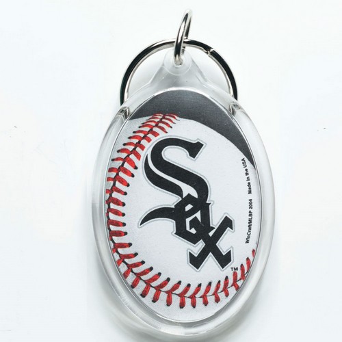 Chicago White Sox Key Ring Acrylic Oval Carded