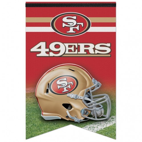 San Francisco 49ers Banner 17x26 Pennant Style Premium Felt