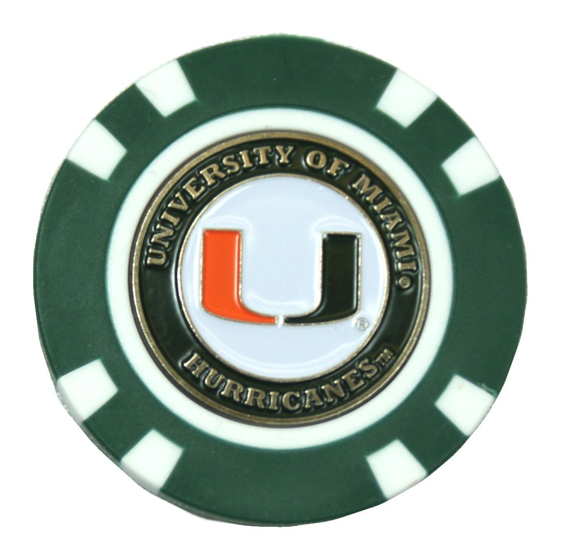 Miami Hurricanes Golf Chip with Marker - Bulk