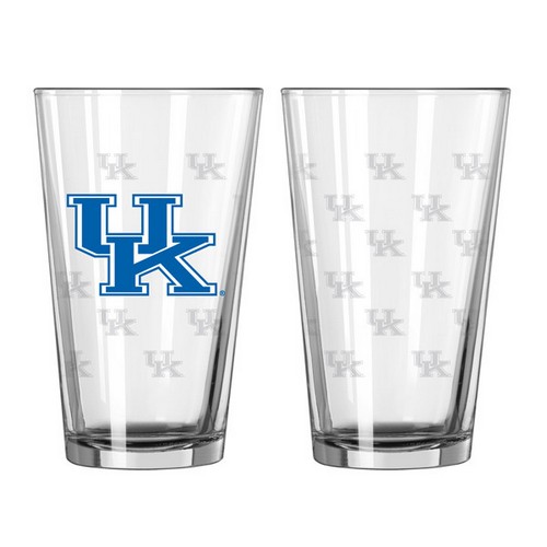 Kentucky Wildcats Glass Pint Satin Etch 2 Piece Set