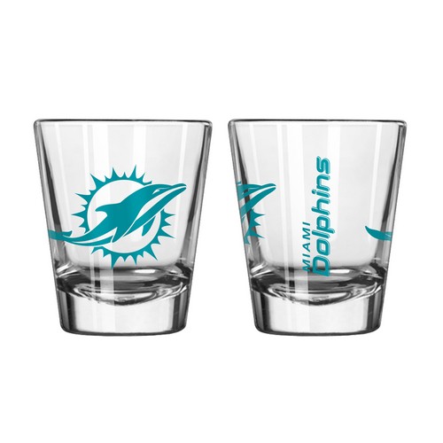 Miami Dolphins Shot Glass - 2 Pack - Gameday Design