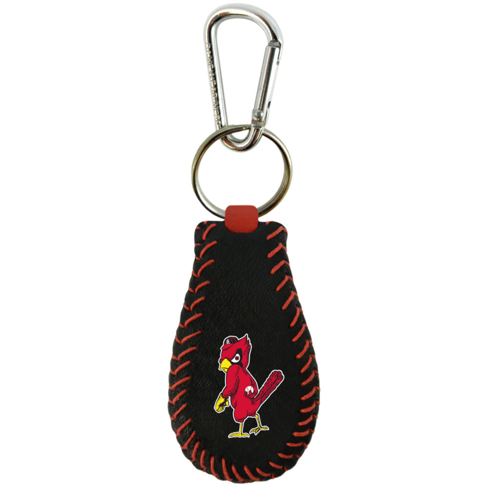 St. Louis Cardinals Keychain Team Color Baseball Angry Bird Black