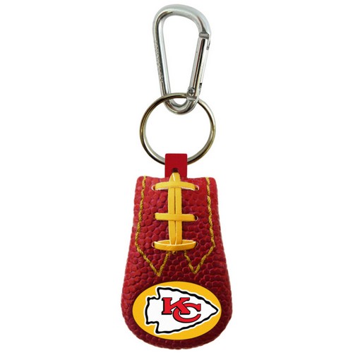 Kansas City Chiefs Keychain Team Color Football