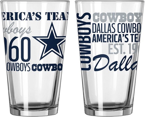 Dallas Cowboys Glass Pint Spirit Style