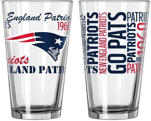 New England Patriots Glass Pint Spirit Style