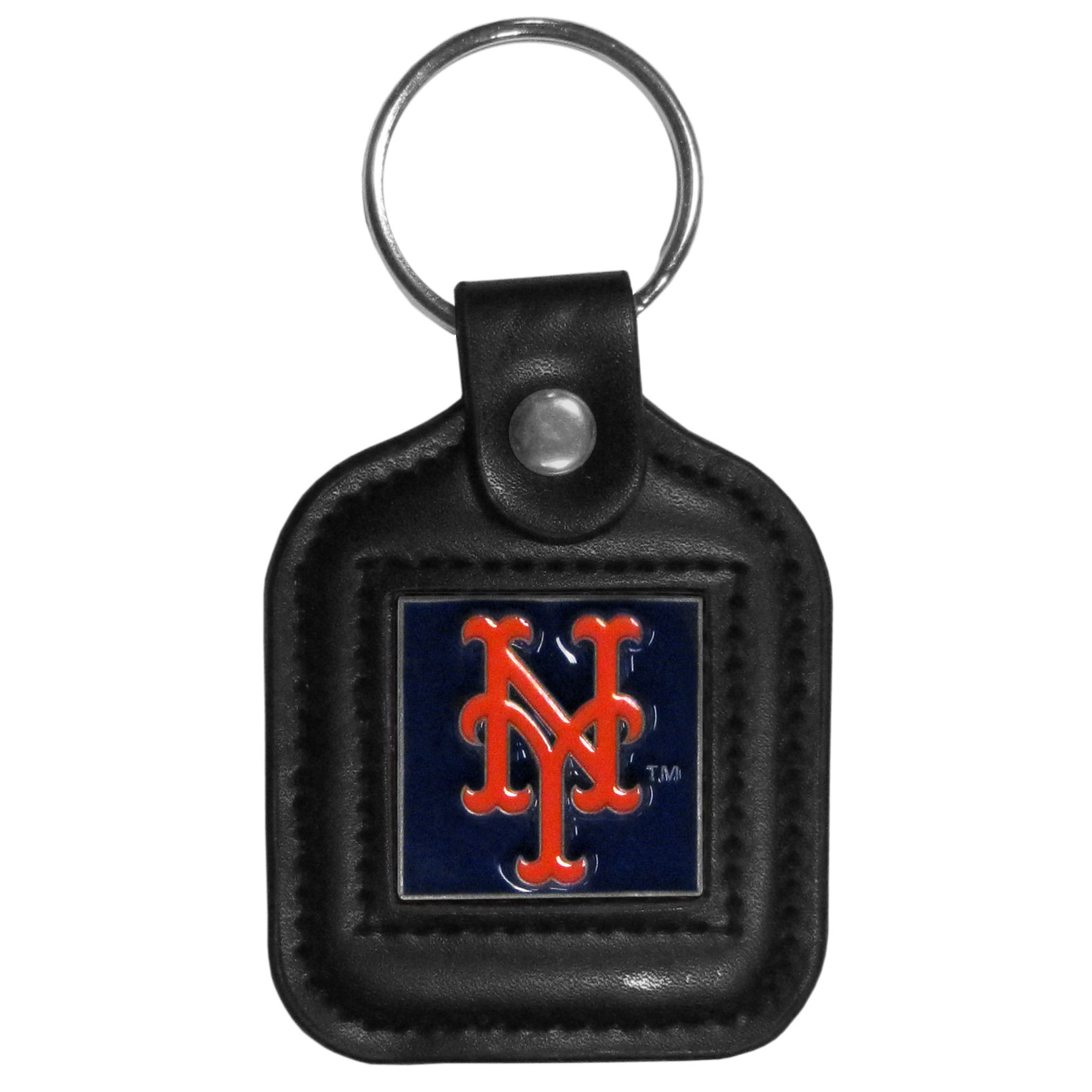New York Mets Key Ring Square Leather
